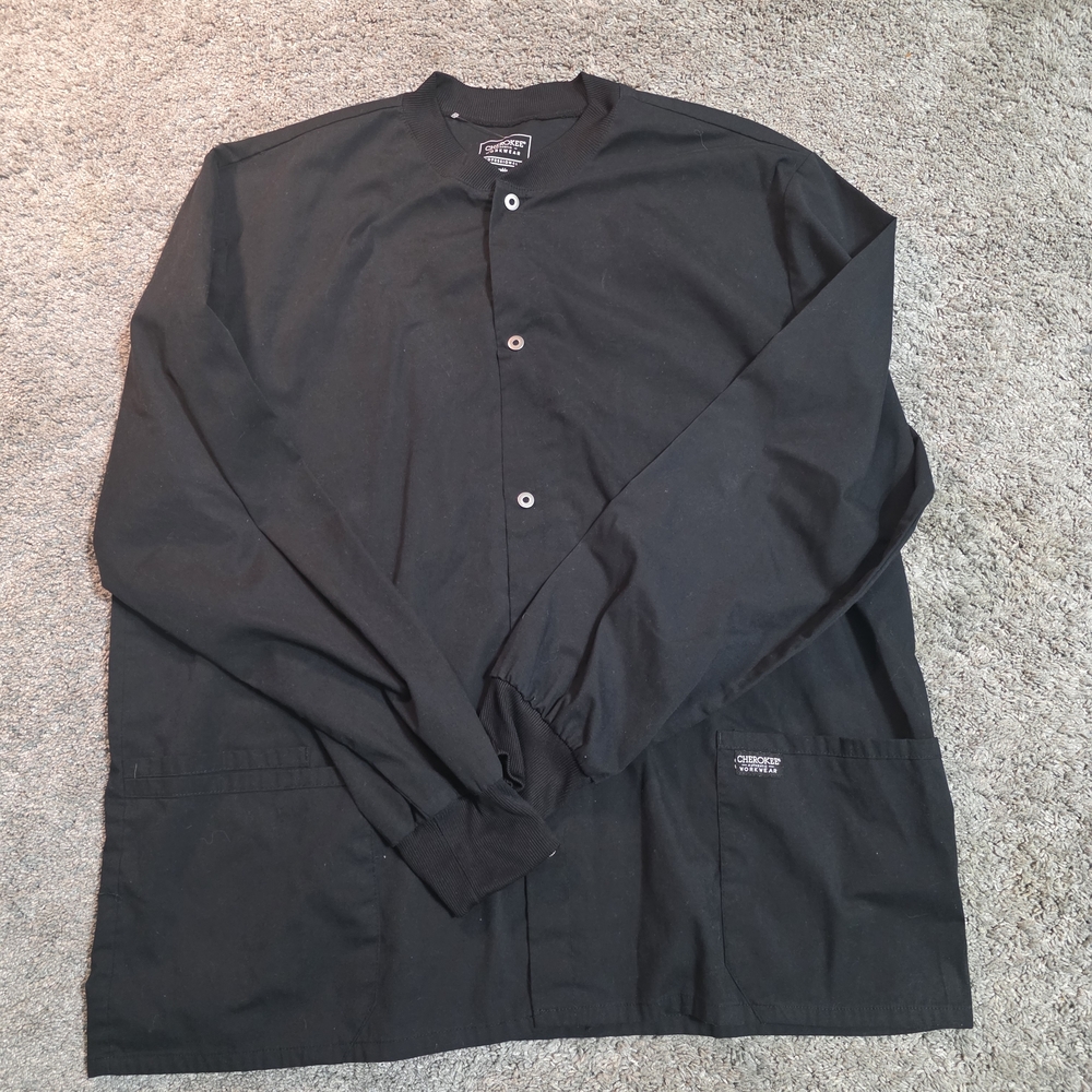 Cherokee Womens  Black Scrub Jacket